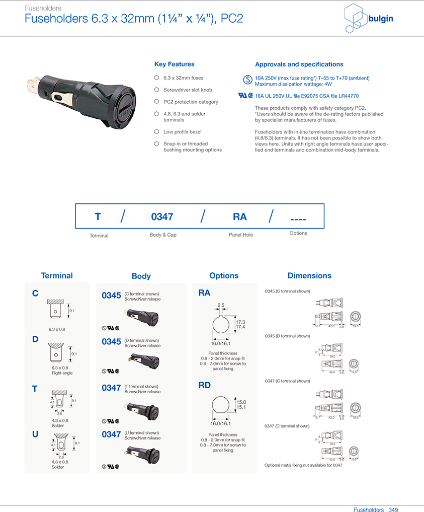 防觸電保護(hù)類別0345保險(xiǎn)絲座選型 防觸電保護(hù)類別0345保險(xiǎn)絲座選型
