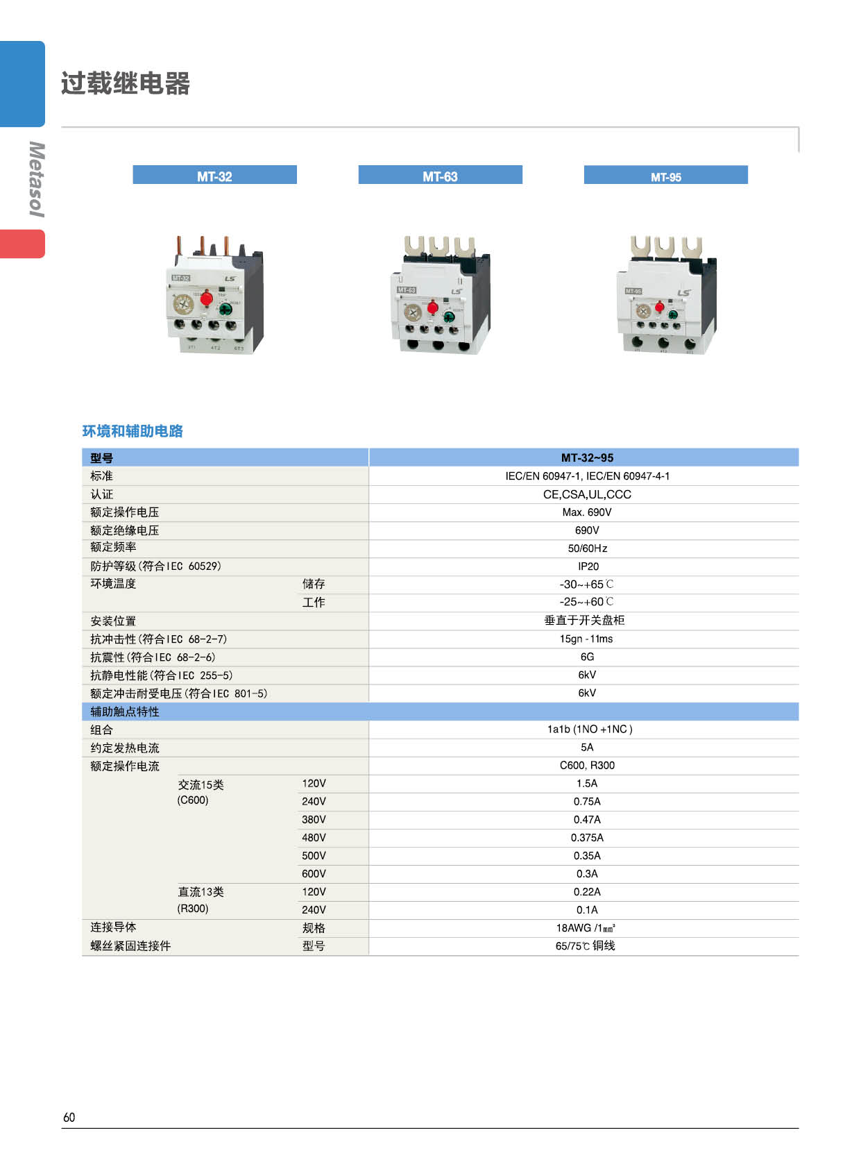MT-95系列熱過(guò)載繼電器輔助電路 MT-95系列熱過(guò)載繼電器輔助電路