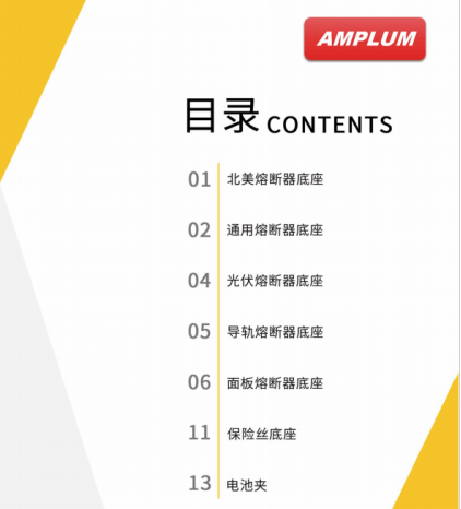 AMPLUM熔斷器底座 AMPLUM熔斷器底座
